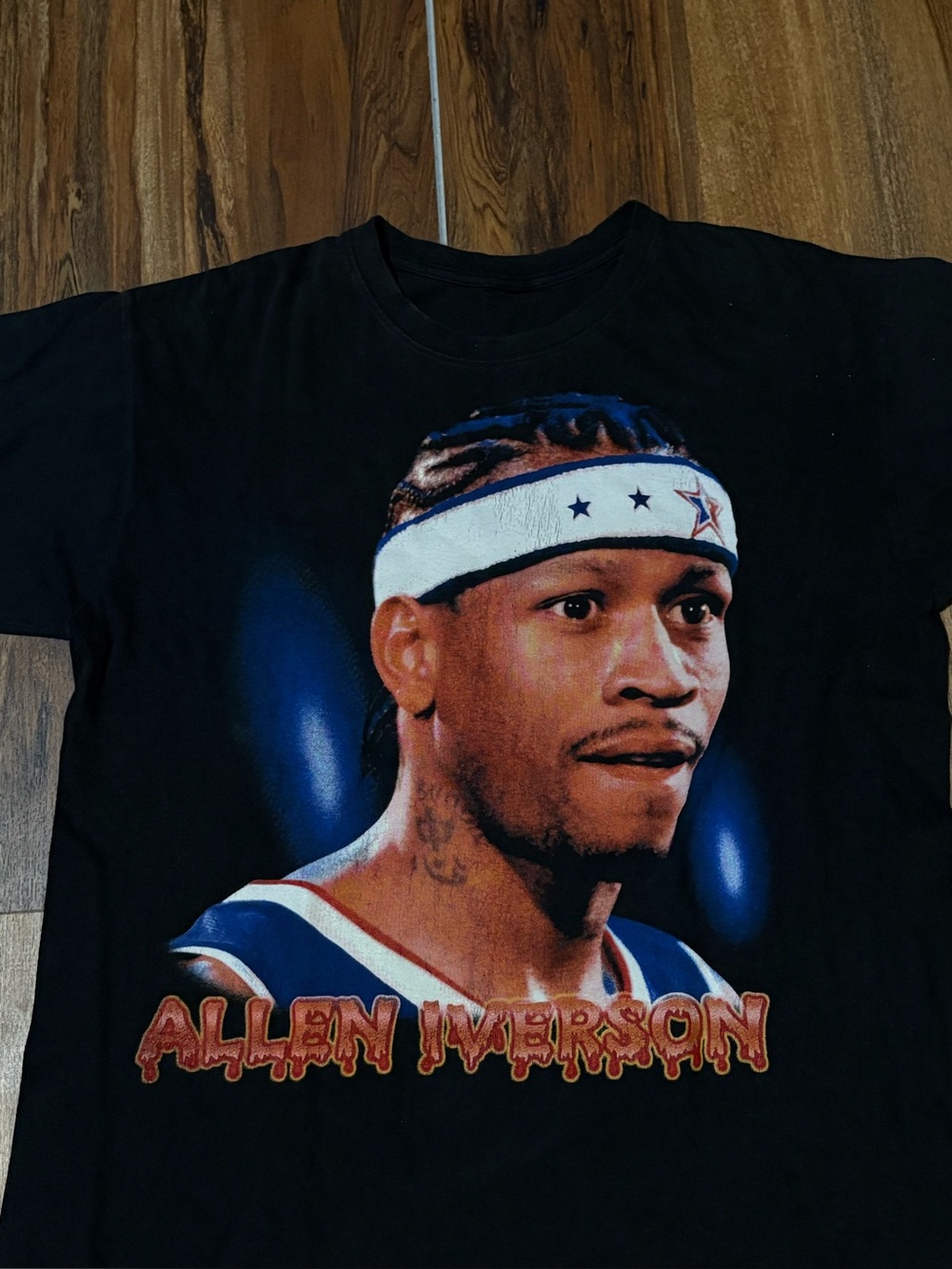 Allen Iverson "The Answer" Big Face T-Shirt - Double Sided Xl